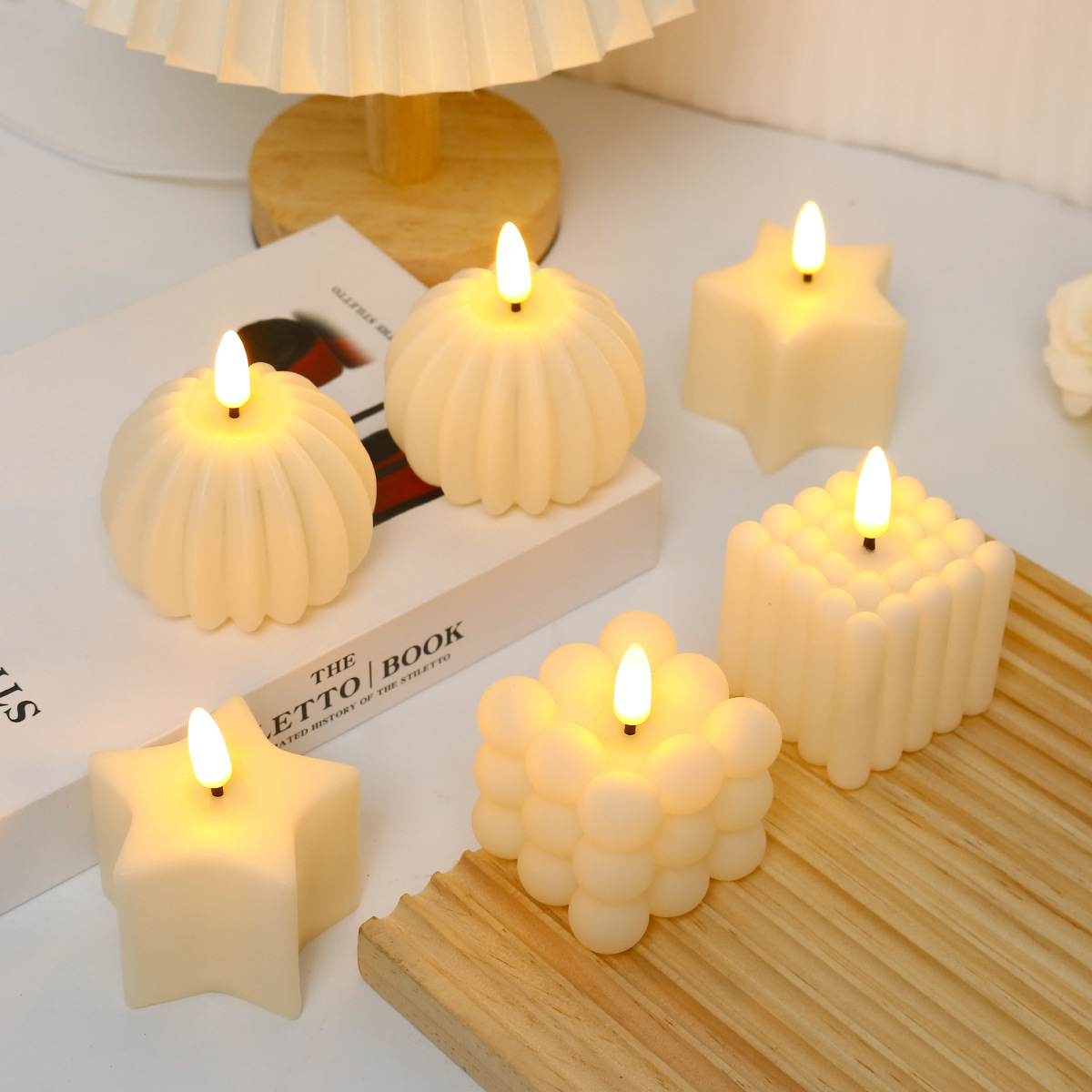 Photography Lighting Led - Lilin LED Kubus untuk Dekorasi Pernikahan,