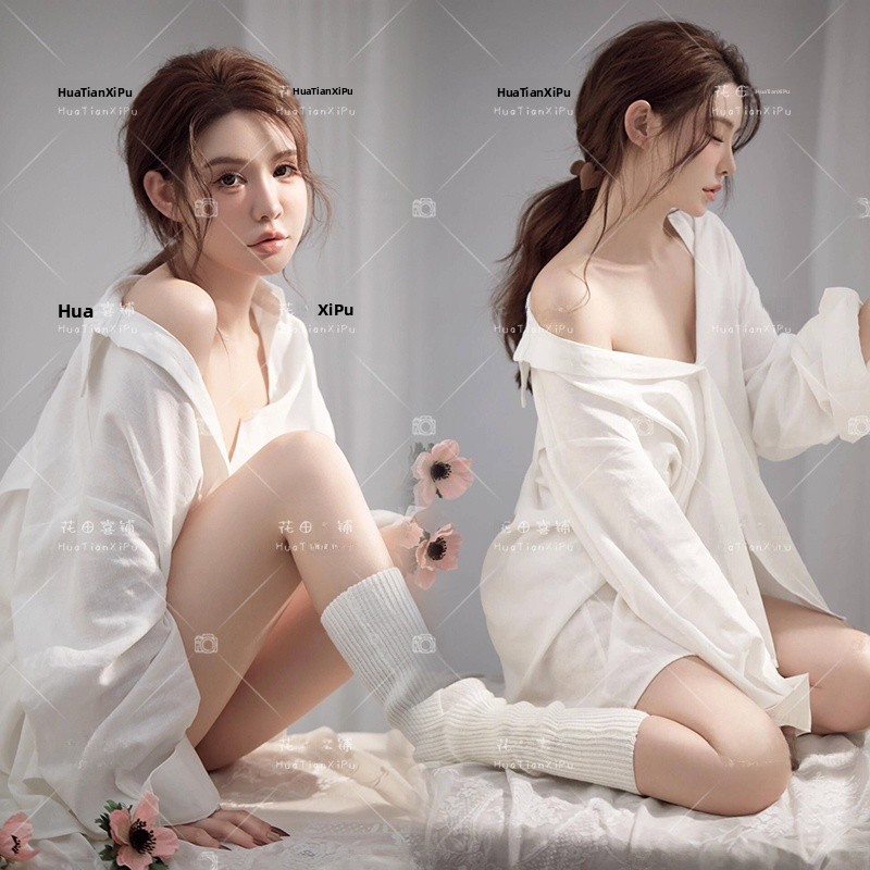 Photography Lighting For Clothing - Kemeja Putih Wanita Fotografi Studio Pakaian