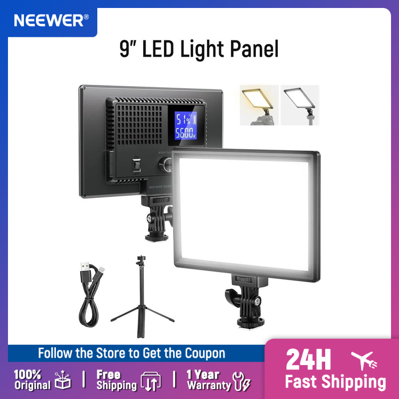 Photography Lighting Kit Neewer - Panel Lampu LED NEEWER Basics 9