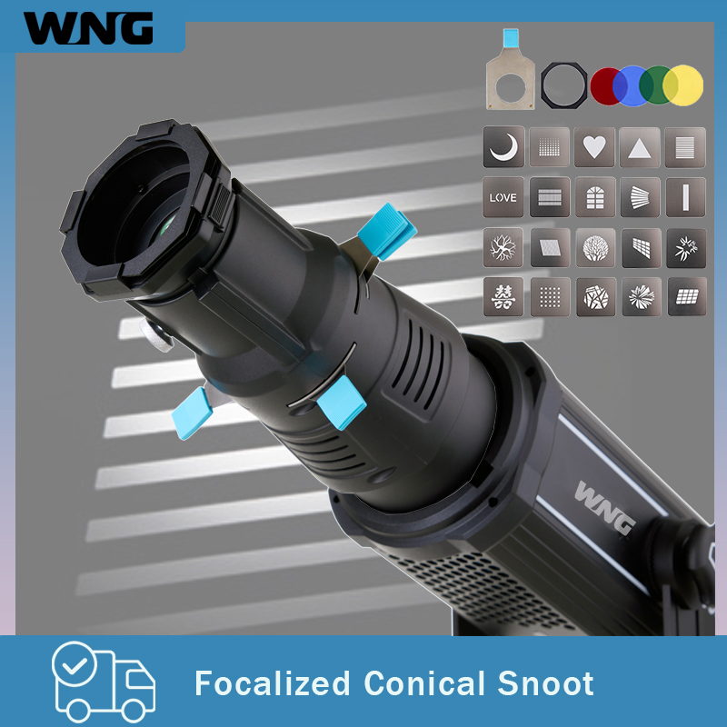 Photography Video Lighting Kit - Bowens Mount Projection Snoot dengan Pola