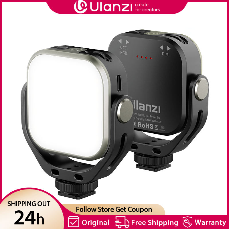 Photography Lighting With Umbrella - Lampu Video Ulanzi VL66 RGB 2500-6500K