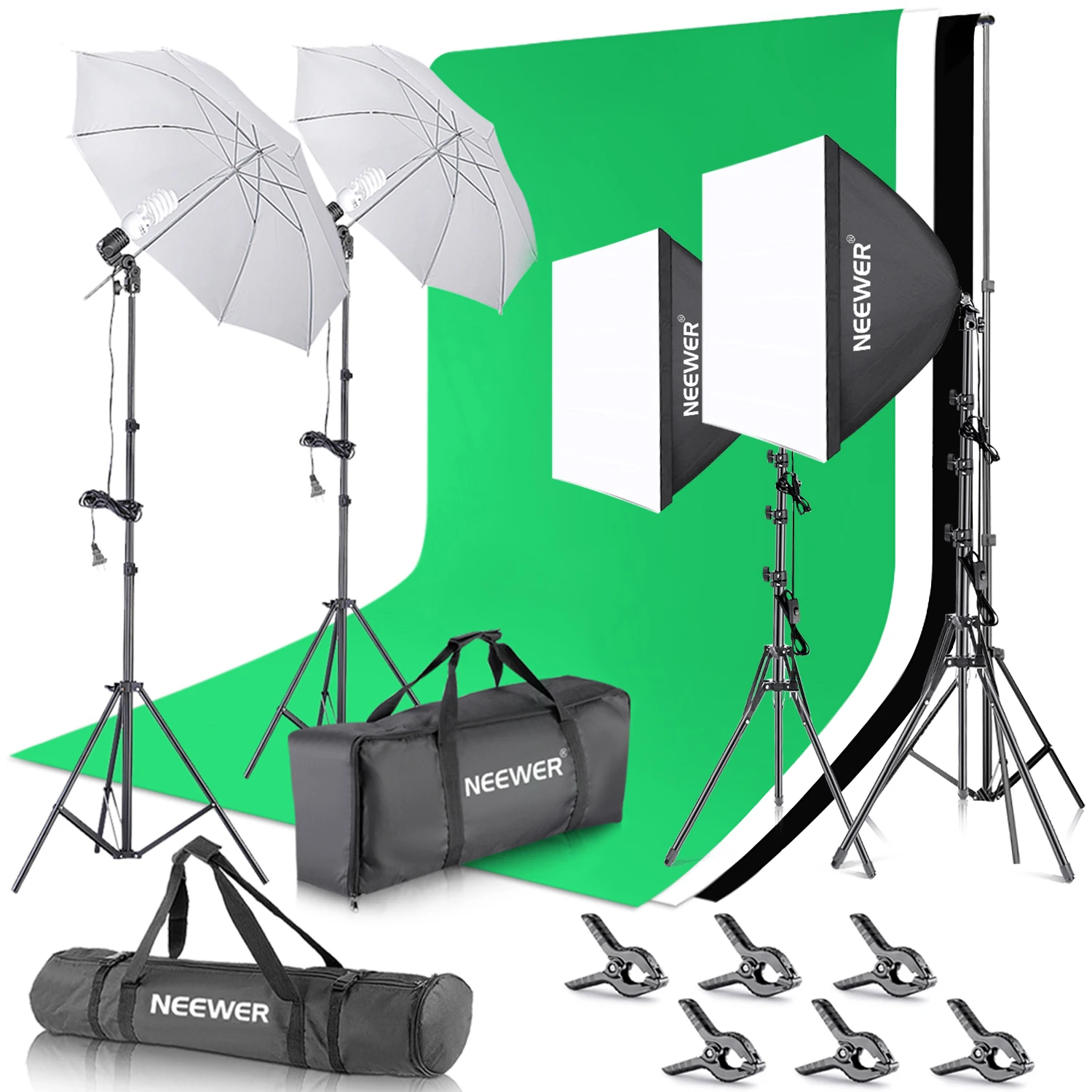 Photography Lighting Kit Neewer - Kit Pencahayaan Fotografi NEEWER Dengan Latar