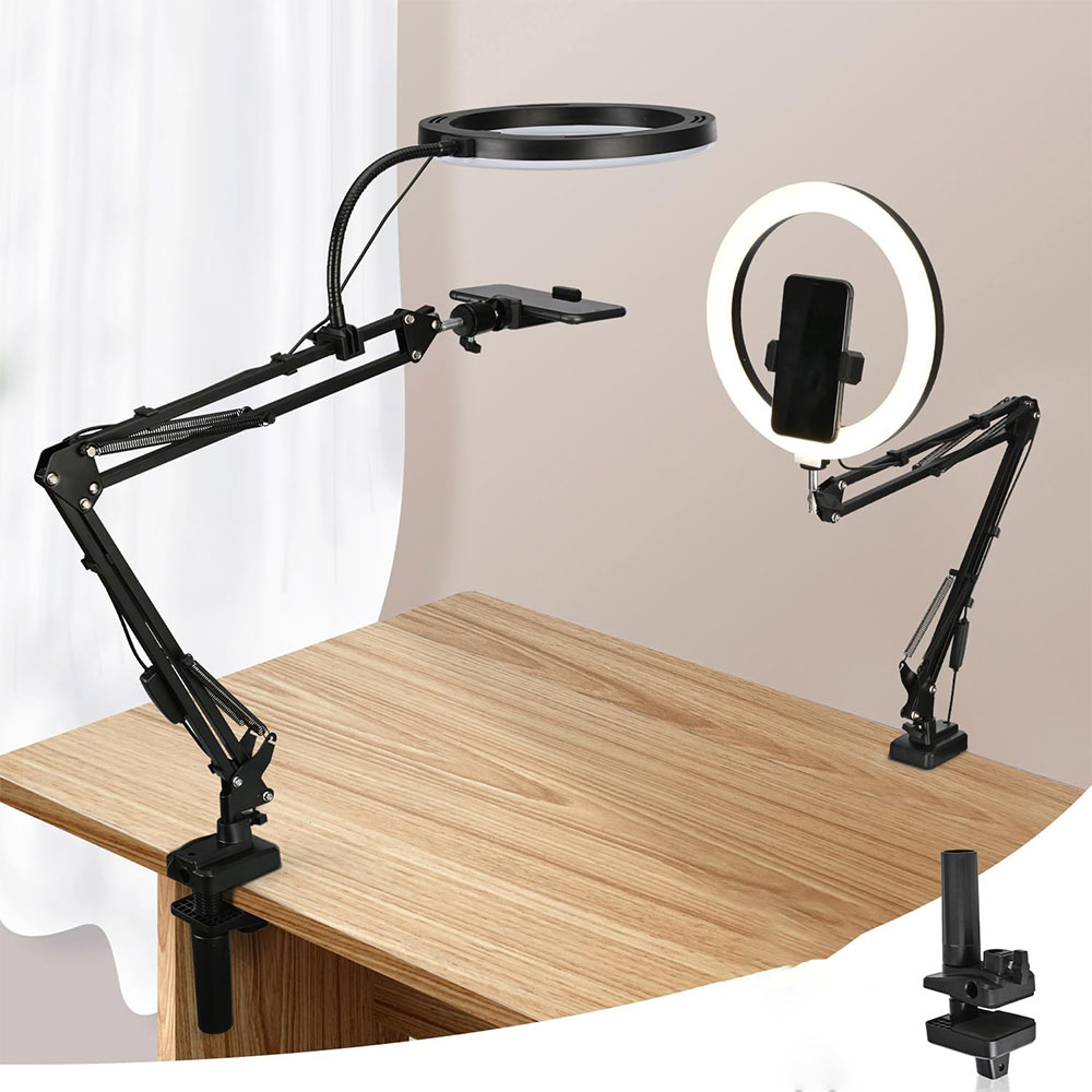 Photography Lighting With Umbrella - Lampu Cincin dengan Dudukan dan Dudukan