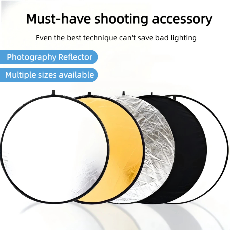 Photography Video Lighting Kit - Panel Lampu Lipat Portabel Reflektor Emas