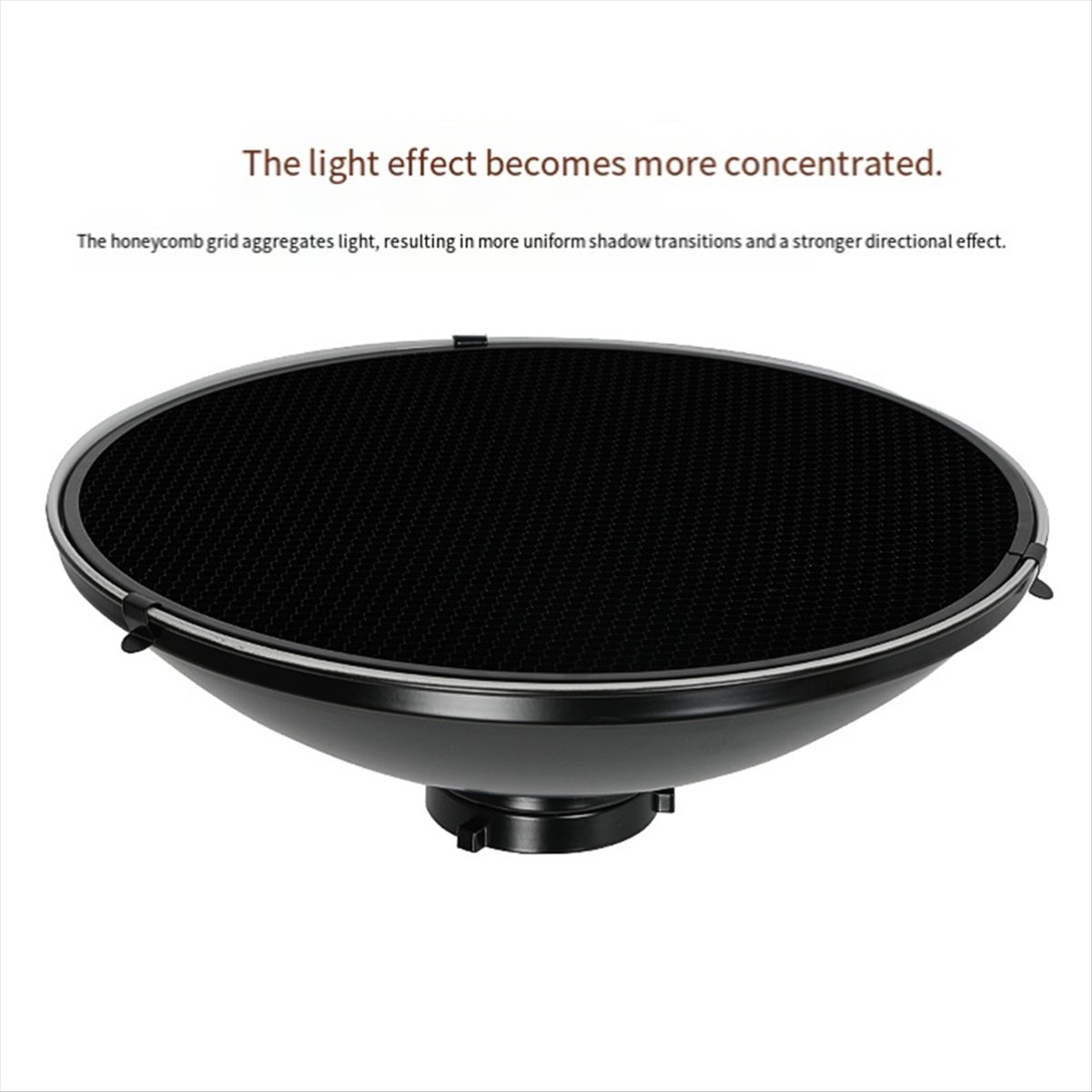 Photography Lighting For Portraits - N05R 30cm Beauty Dish Reflector Honeycomb