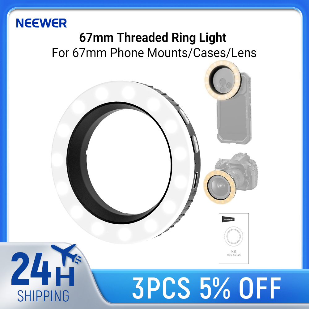 Photography Lighting Wand - Ring Light NEEWER Basics 67mm Berulir