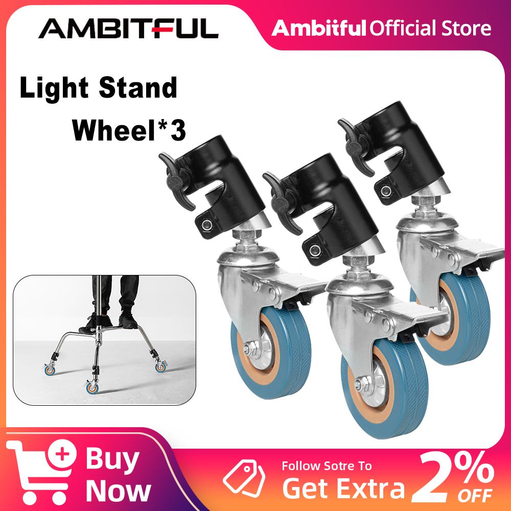 Photography Video Lighting Kit - Set Roda Putar C-Stand AMBITFUL 3