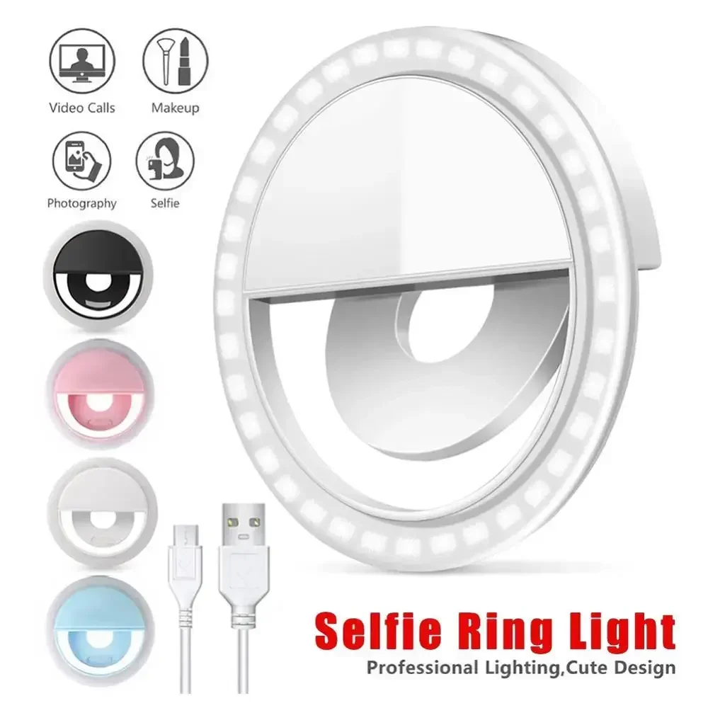 Photography Lighting Wand - Lampu Cincin Swafoto LED Lampu Clip-On