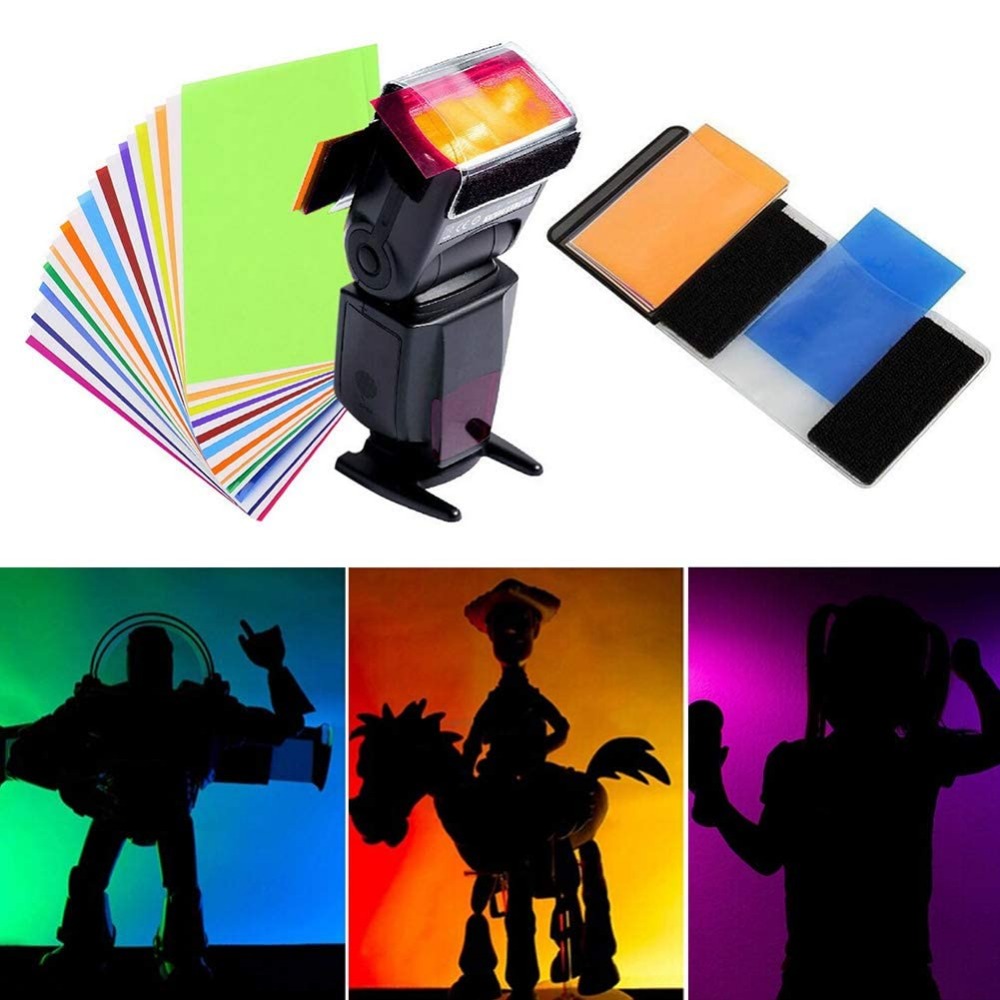 Photography Video Lighting Kit - Kit Filter Pencahayaan Gel Flash Kamera