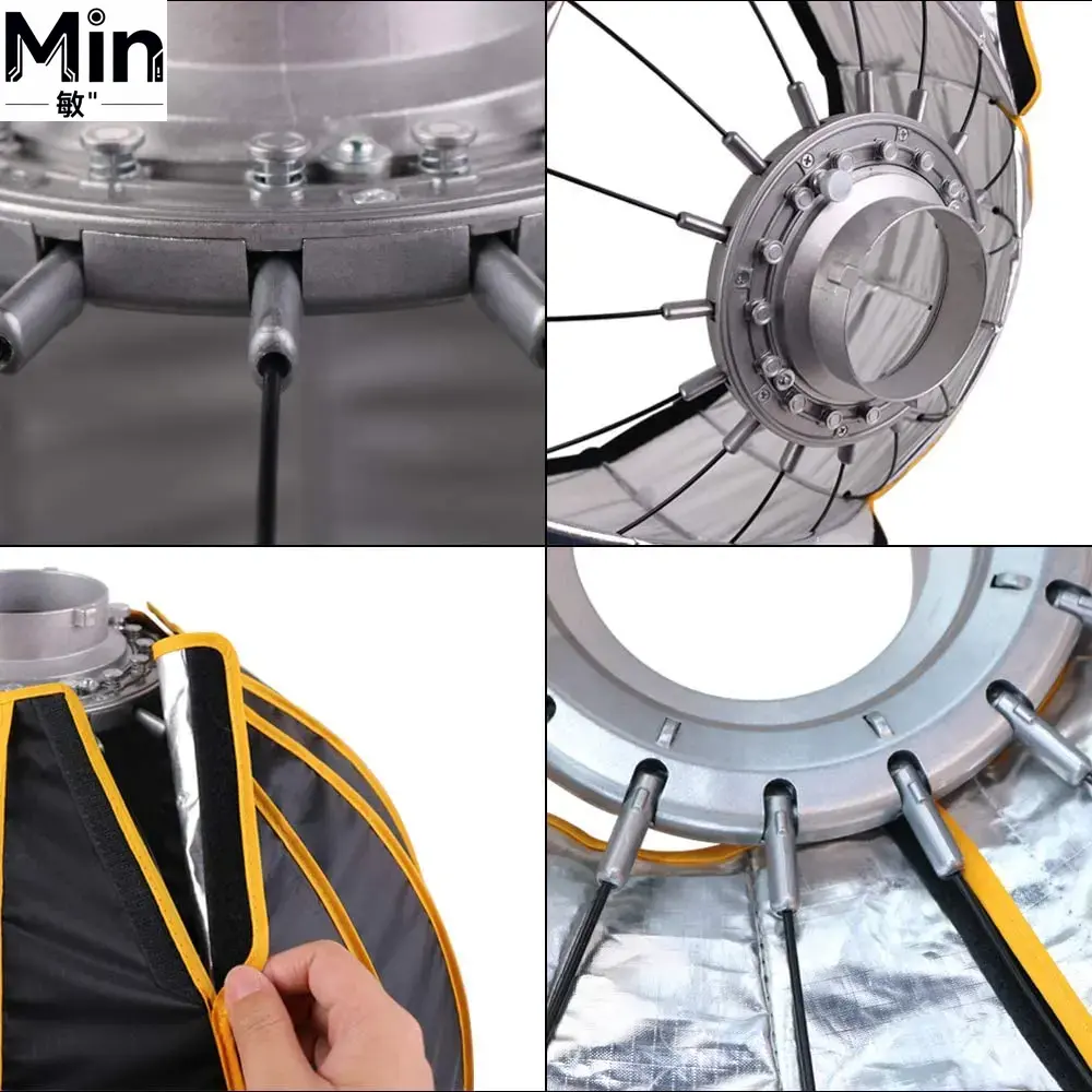 Photography Umbrella Lighting Setup - Softbox Payung Parabola Lipat 35 inci