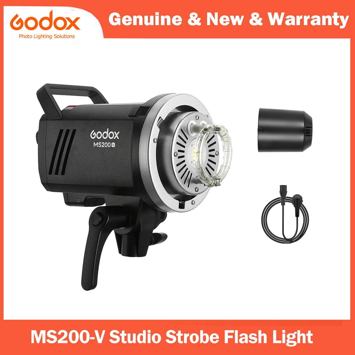 Photography Lighting For Portraits - Godox MS200V Studio Strobe Flash Light