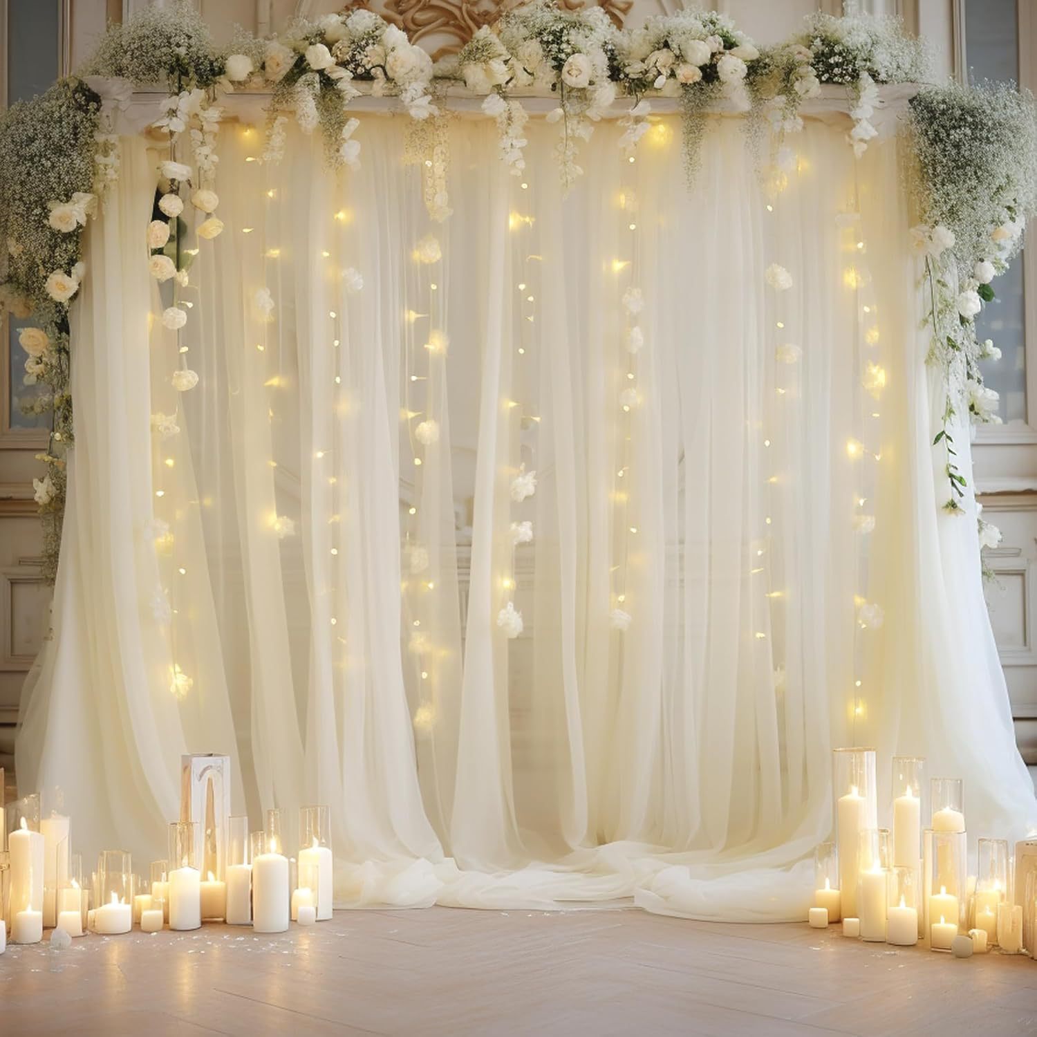 Photography Video Lighting Kit - 1 Pak Set Latar Belakang Tulle