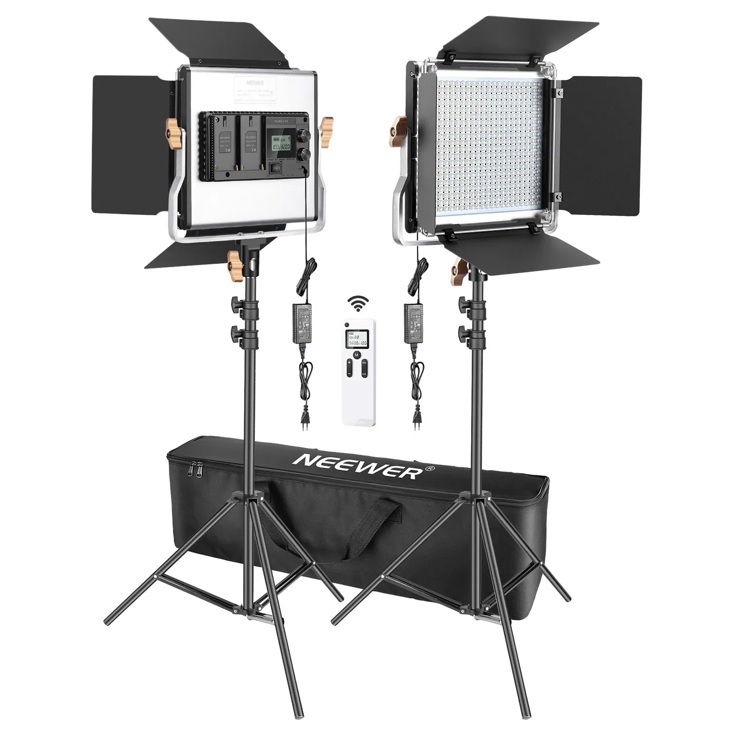 Photography Lighting Kit Neewer - Neewer 2 Paket Lampu Video LED