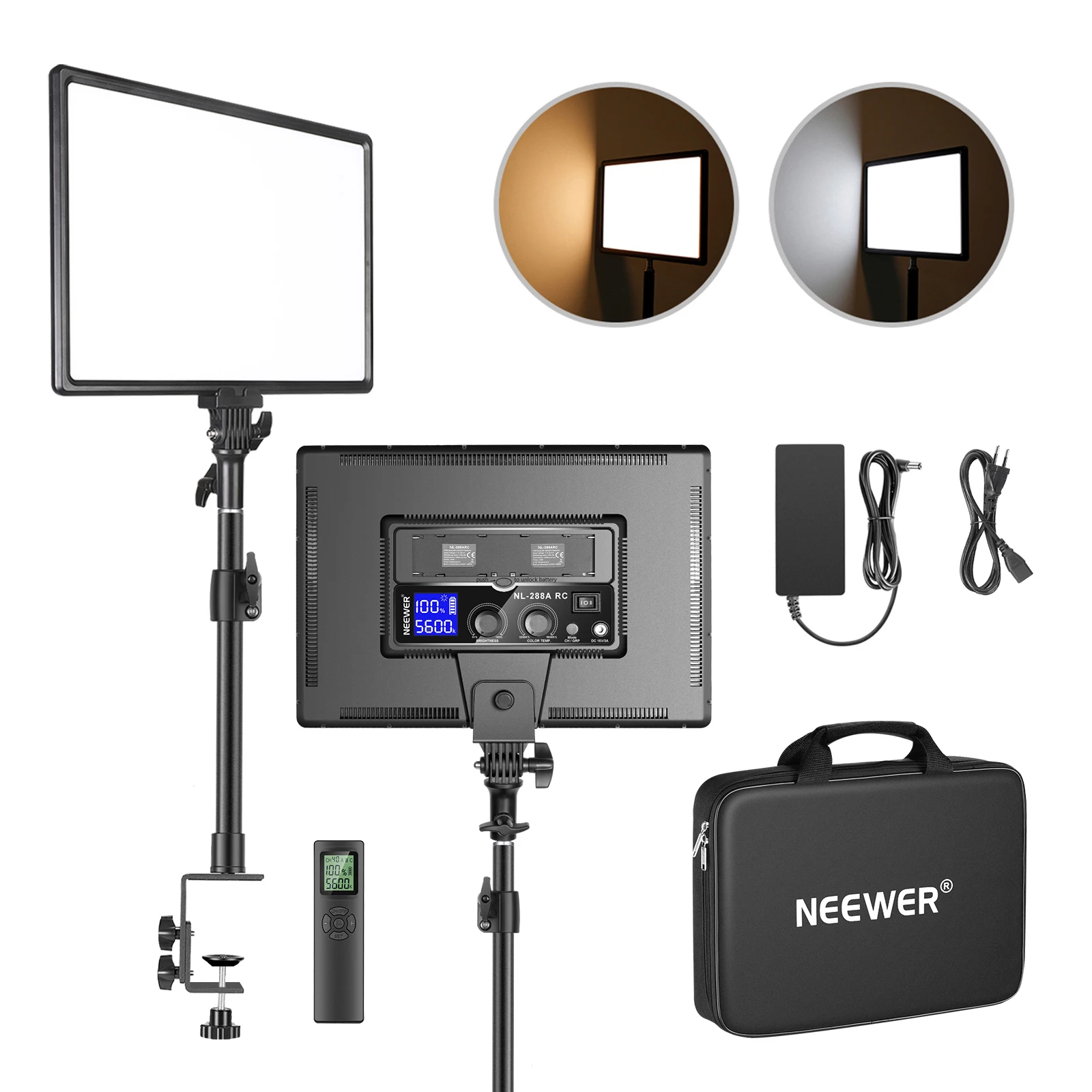 Photography Lighting Kit Neewer - Lampu Video LED Neewer Desk Mount