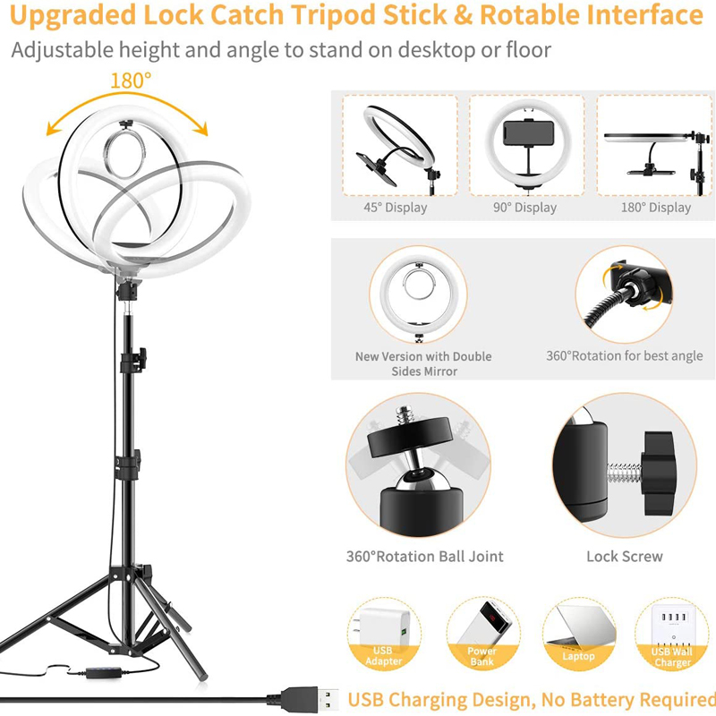 Lampu Cincin Selfie 16/26/33Cm - Photography Lighting Wand ulasan dan harga