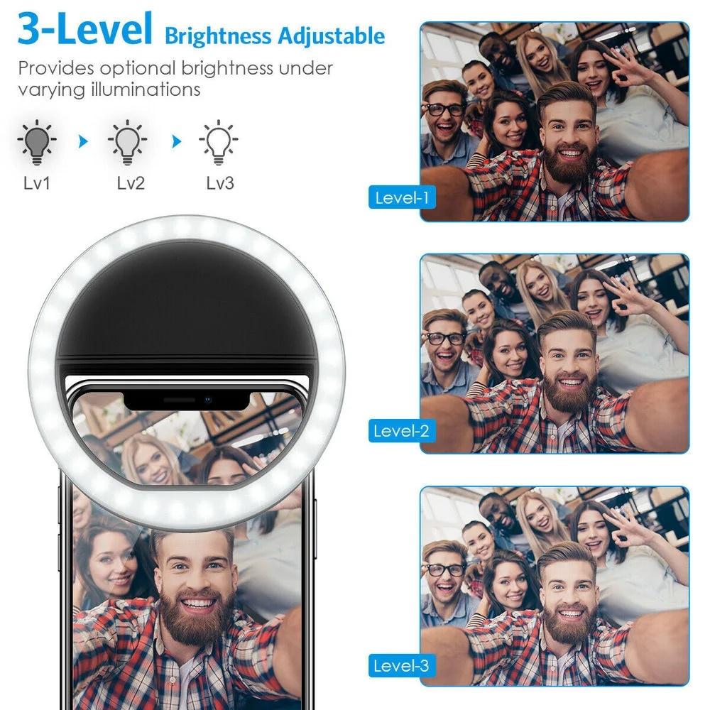 Lampu Selfie LED Isi Ulang USB - Photography Lighting Led ulasan dan harga