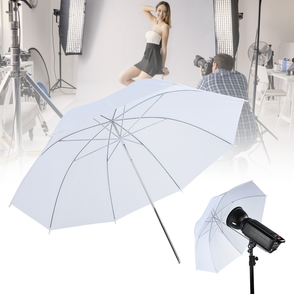 Payung Lembut Putih Transparan - Photography Lighting With Umbrella ulasan dan harga