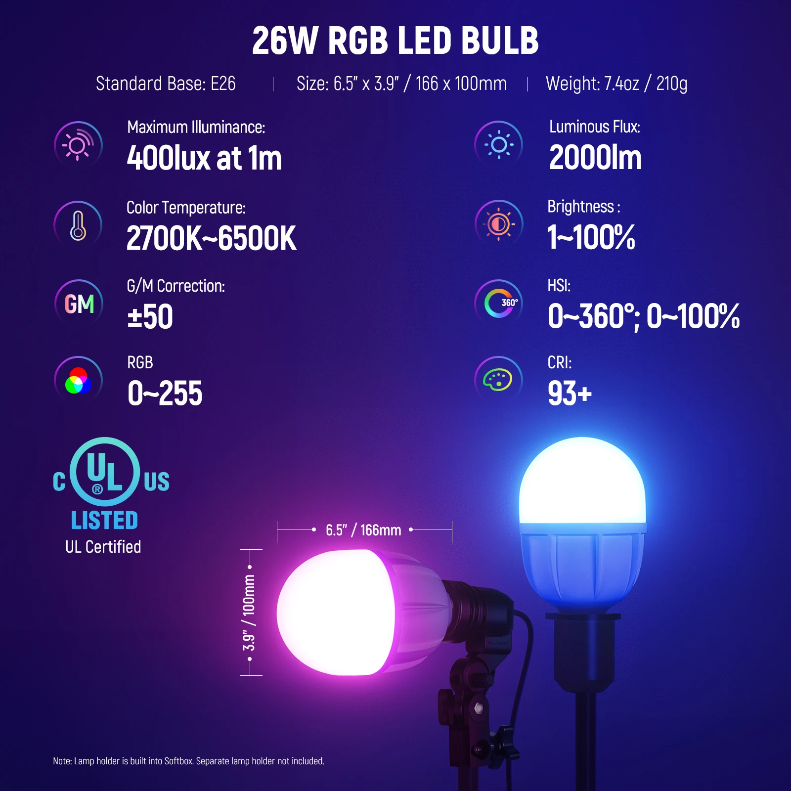 Kit Pencahayaan Softbox RGB NE - Photography Lighting Kit Neewer ulasan dan harga