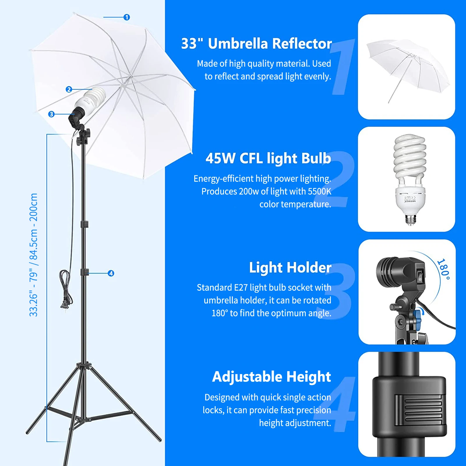 Kit Pencahayaan Fotografi NEEW - Photography Lighting Kit Neewer ulasan dan harga