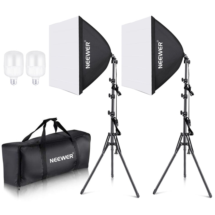 2025 Neewer 700W Softbox Profe - Photography Lighting Kit Neewer ulasan dan harga