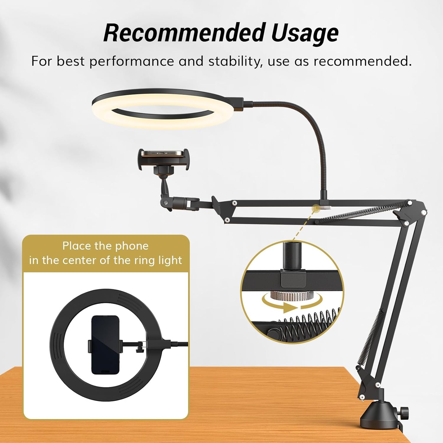 Lampu Cincin dengan Dudukan da - Photography Lighting With Umbrella ulasan dan harga
