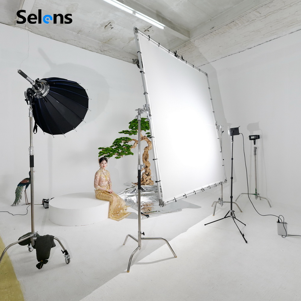 Selens Layar Cahaya Lembut Lip - Photography Video Lighting Kit ulasan dan harga