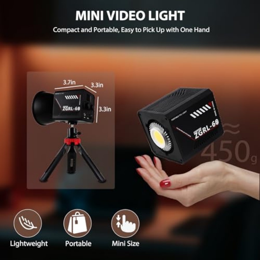 Lampu Video LED COB 60W Portab - Photography Lighting Led ulasan dan harga