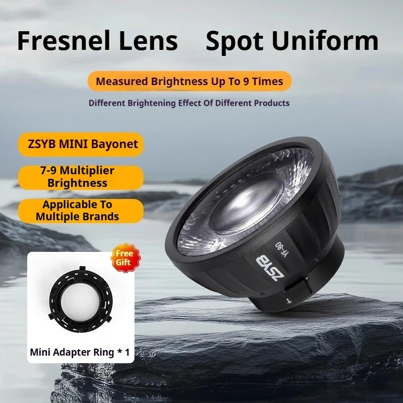 Lensa Fresnel ZSYB YF-80 Efek  - Fresnel Lens Attachment ulasan dan harga