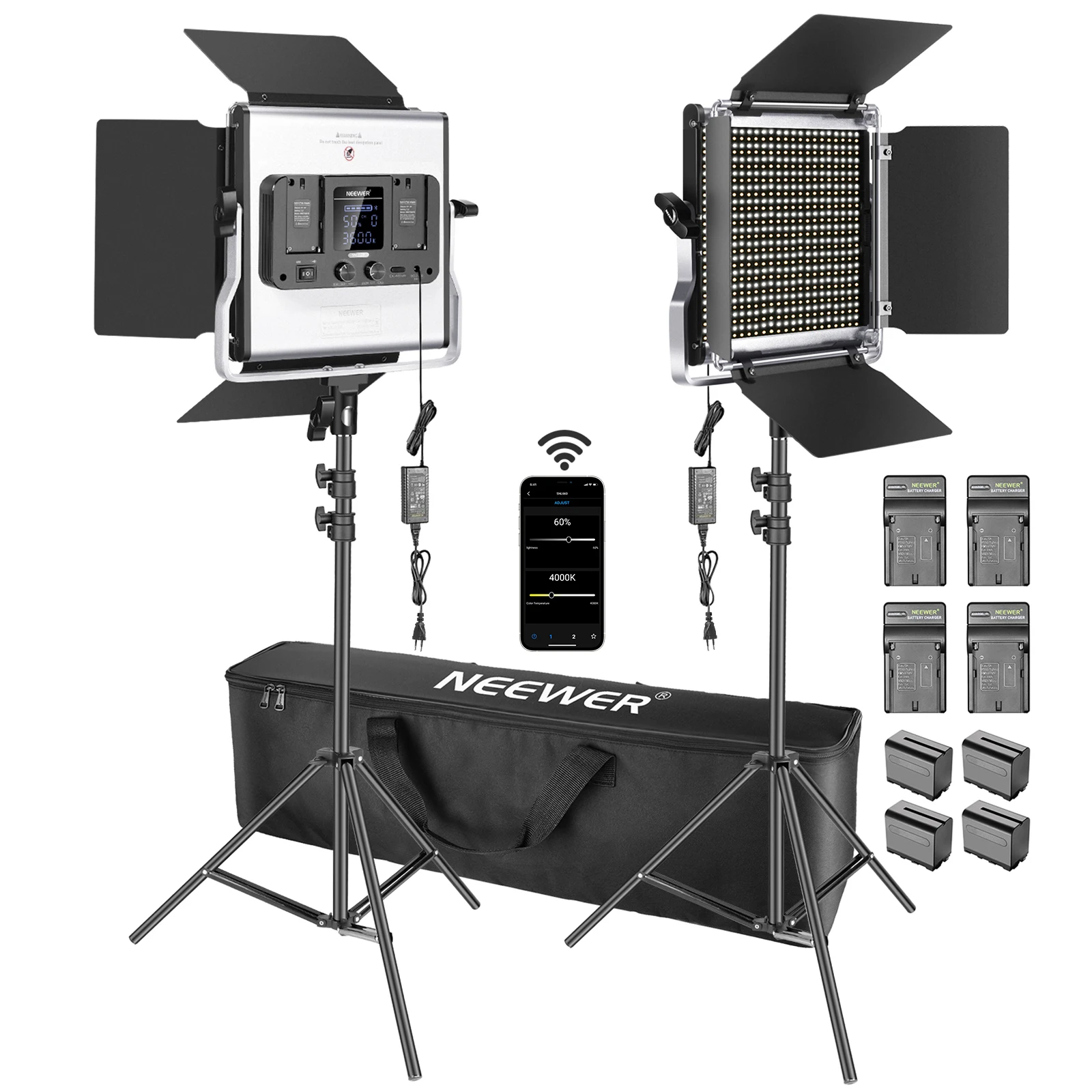 Neewer 2 Paket Lampu Video LED - Photography Lighting Kit Neewer ulasan dan harga
