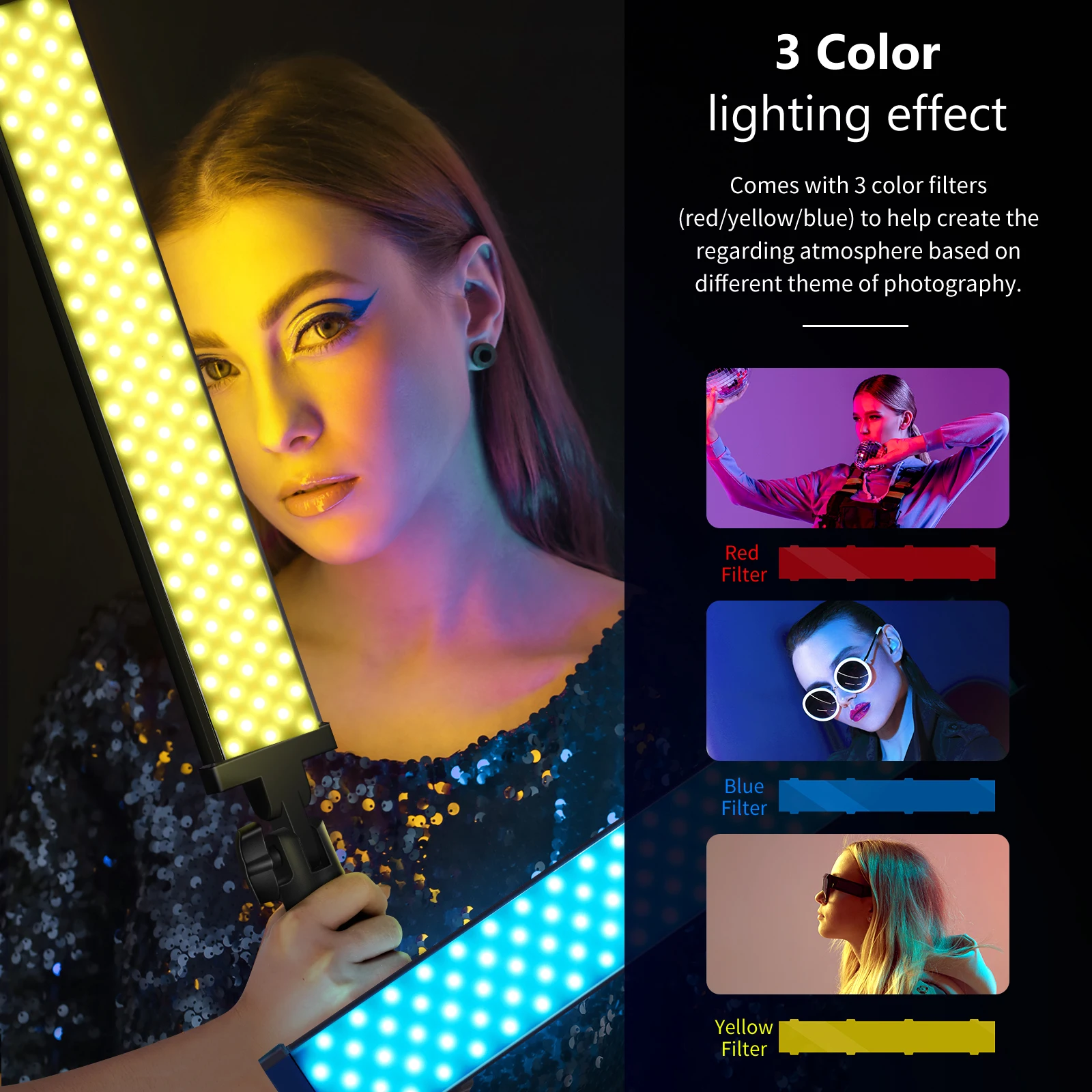 Neewer 3 Paket Lampu LED Stick - Photography Lighting Kit Neewer ulasan dan harga