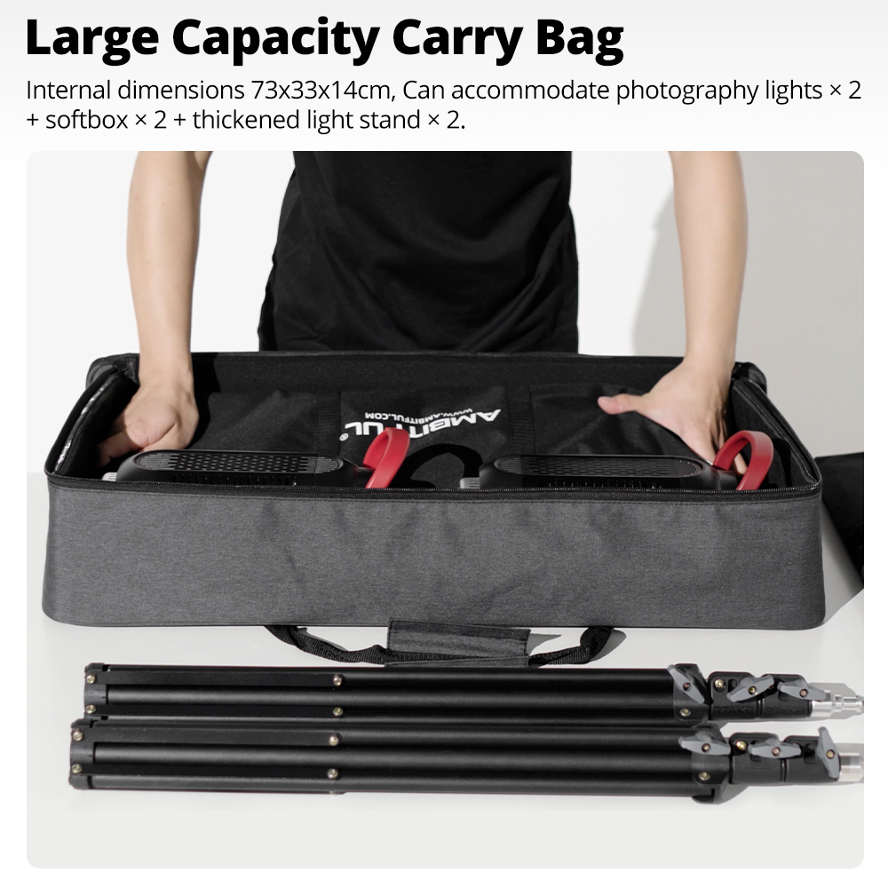 Tas Jinjing Portabel AMBITFUL  - Photography Video Lighting Kit ulasan dan harga