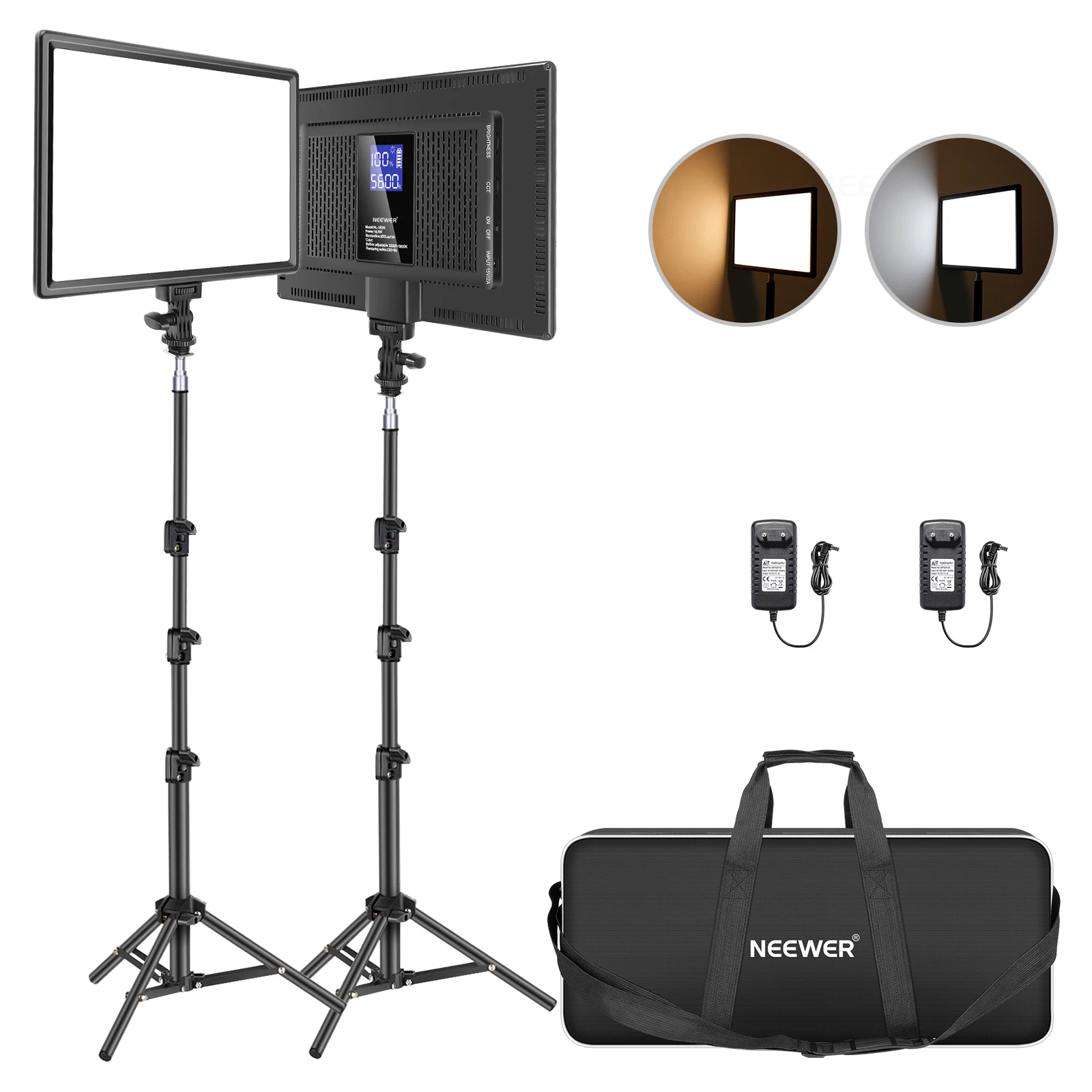 Kit Fotografi Panel Video LED  - Photography Lighting Kit Neewer ulasan dan harga