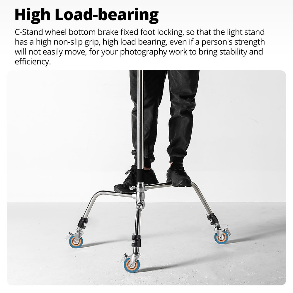 Set Roda Putar C-Stand AMBITFU - Photography Video Lighting Kit ulasan dan harga