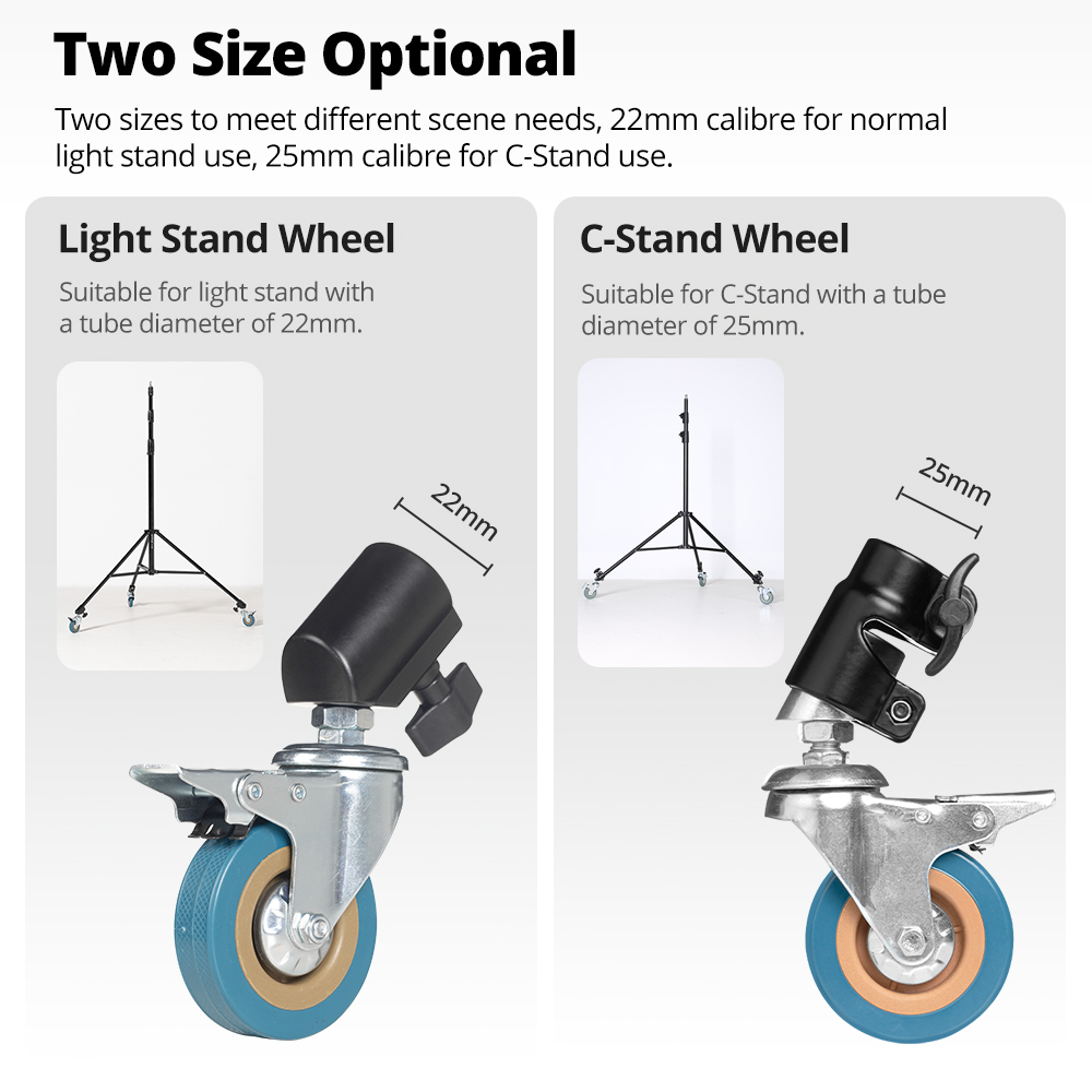 Set Roda Putar C-Stand AMBITFU - Photography Video Lighting Kit ulasan dan harga