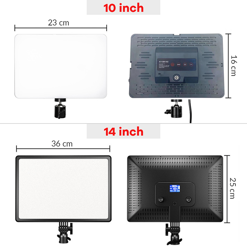 Panel Lampu Video LED 14 Inci  - Photography Lighting Outdoor ulasan dan harga