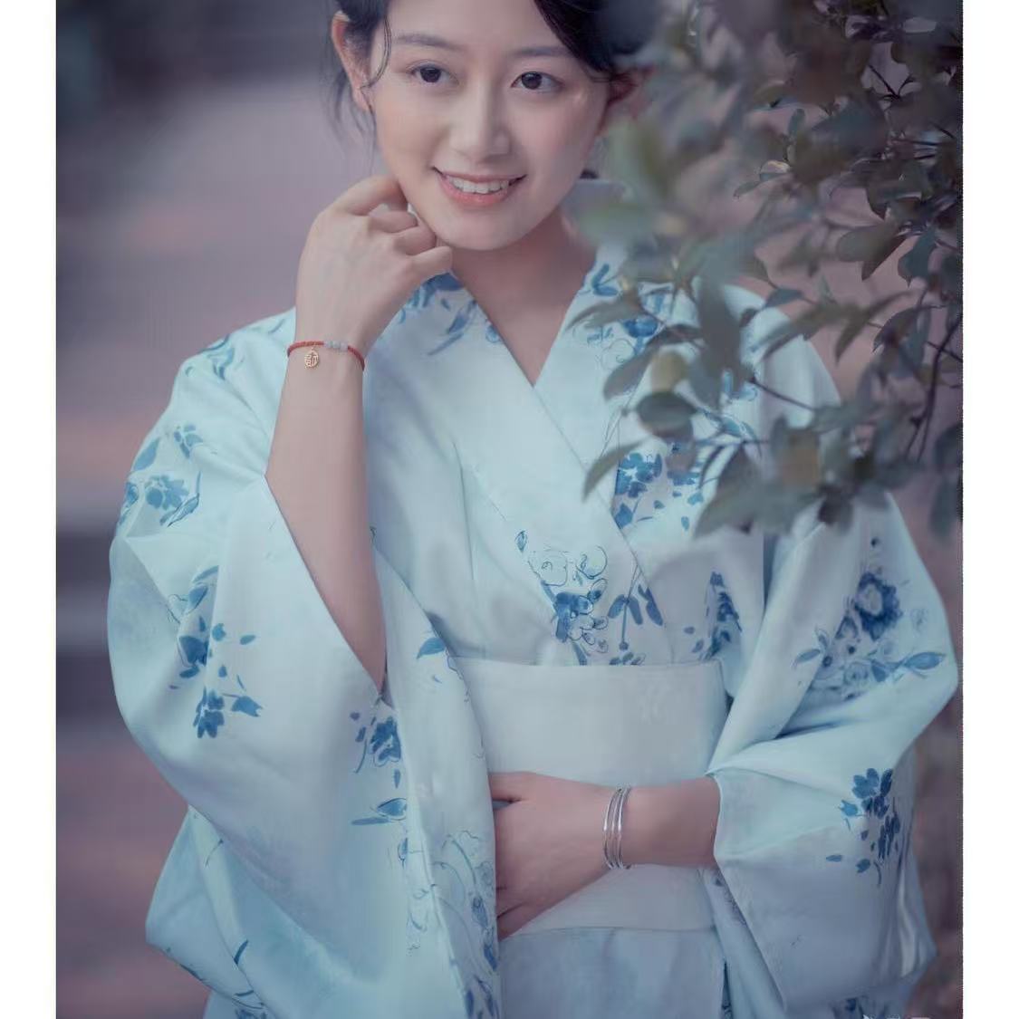 Kimono Biru Muda Pakaian Tradi - Photography Lighting For Clothing ulasan dan harga