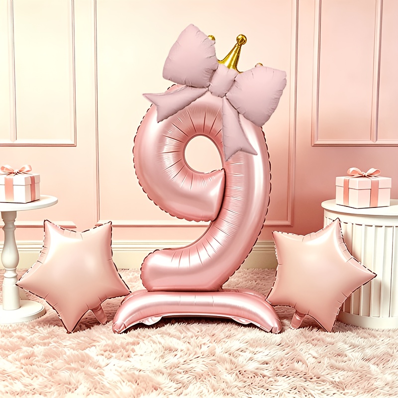 Balon 3D Pink Mewah Ringan 0-9 - Photography Video Lighting Kit ulasan dan harga