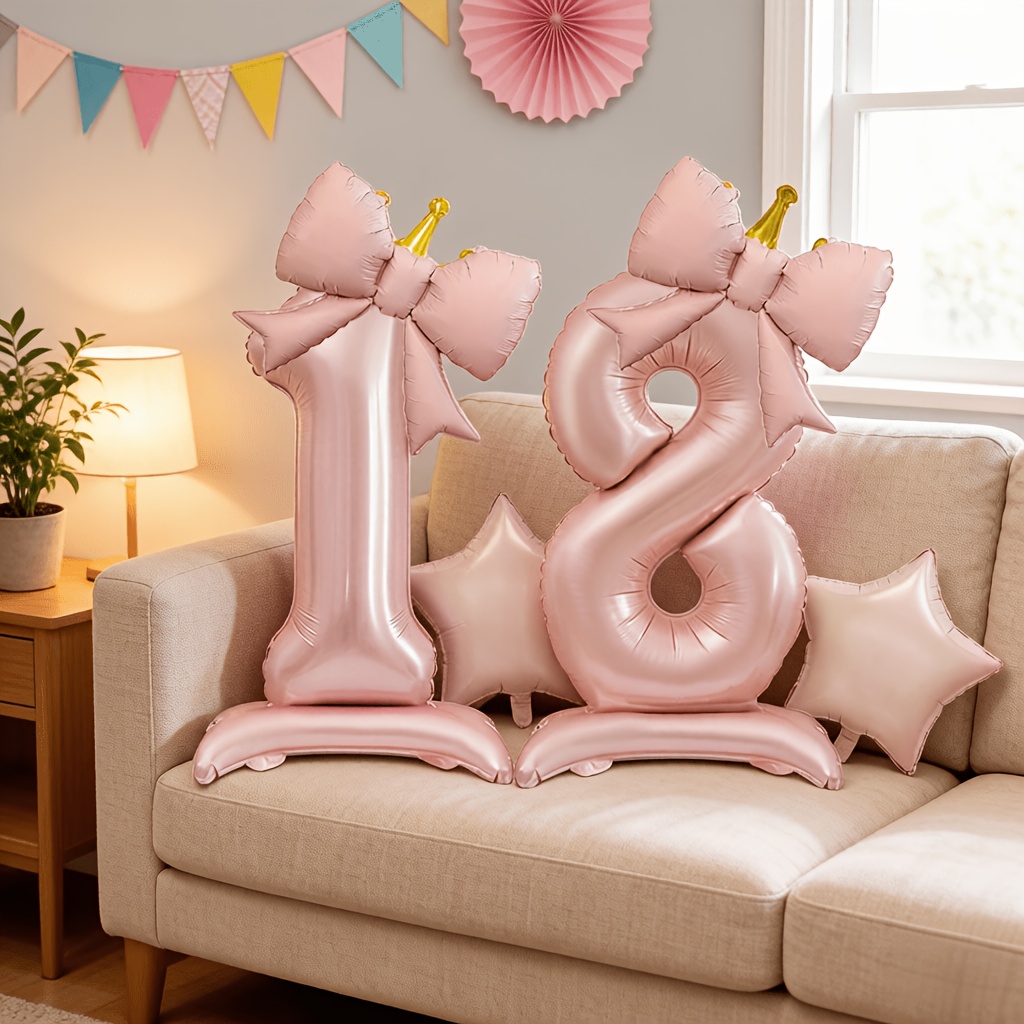 Balon 3D Pink Mewah Ringan 0-9 - Photography Video Lighting Kit ulasan dan harga