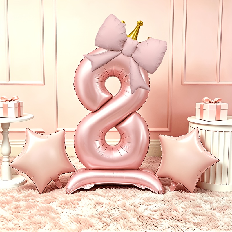Balon 3D Pink Mewah Ringan 0-9 - Photography Video Lighting Kit ulasan dan harga