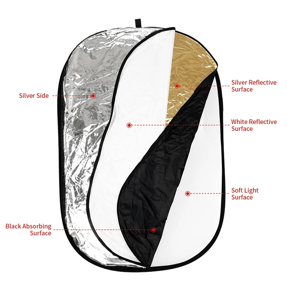 60/80/110CM 5-in-1 Reflektor C - Photography Lighting Outdoor ulasan dan harga