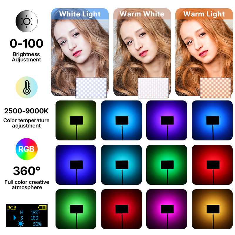 Ulanzi LT003 15W RGB Lampu Vid - Photography Lighting With Umbrella ulasan dan harga
