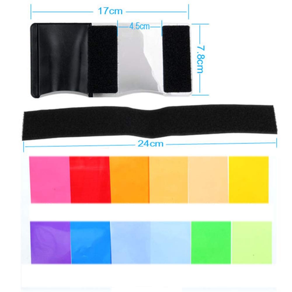 Kit Filter Pencahayaan Gel Fla - Photography Video Lighting Kit ulasan dan harga