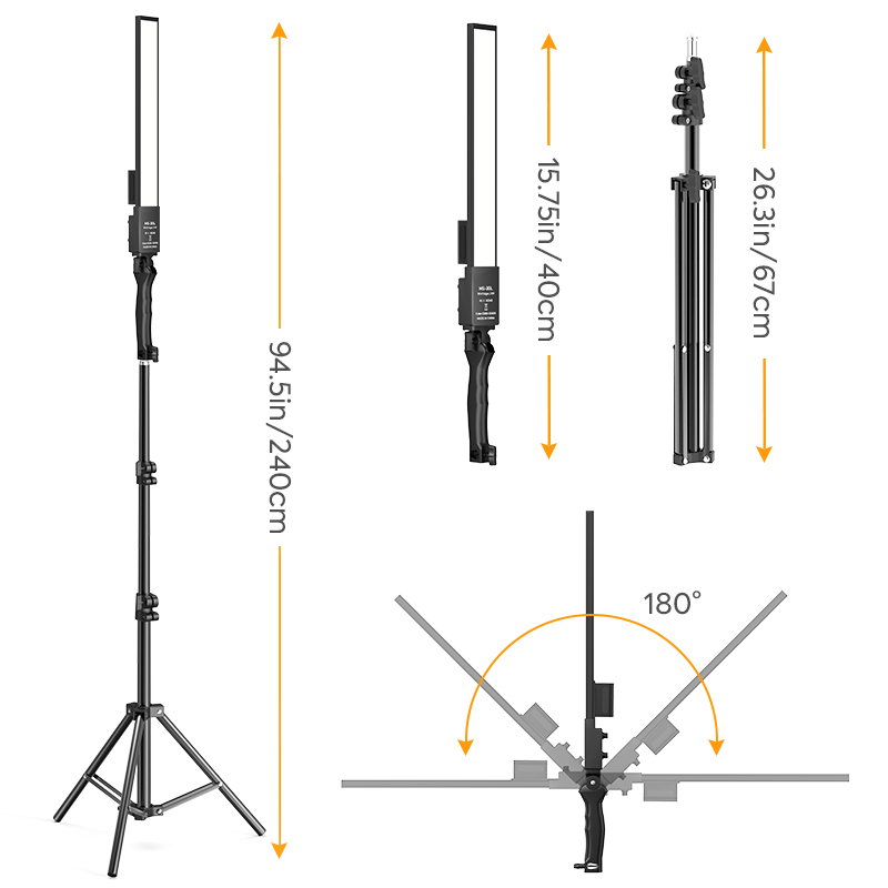 Lampu Sorot Studio fotografi L - Photography Video Lighting Kit ulasan dan harga