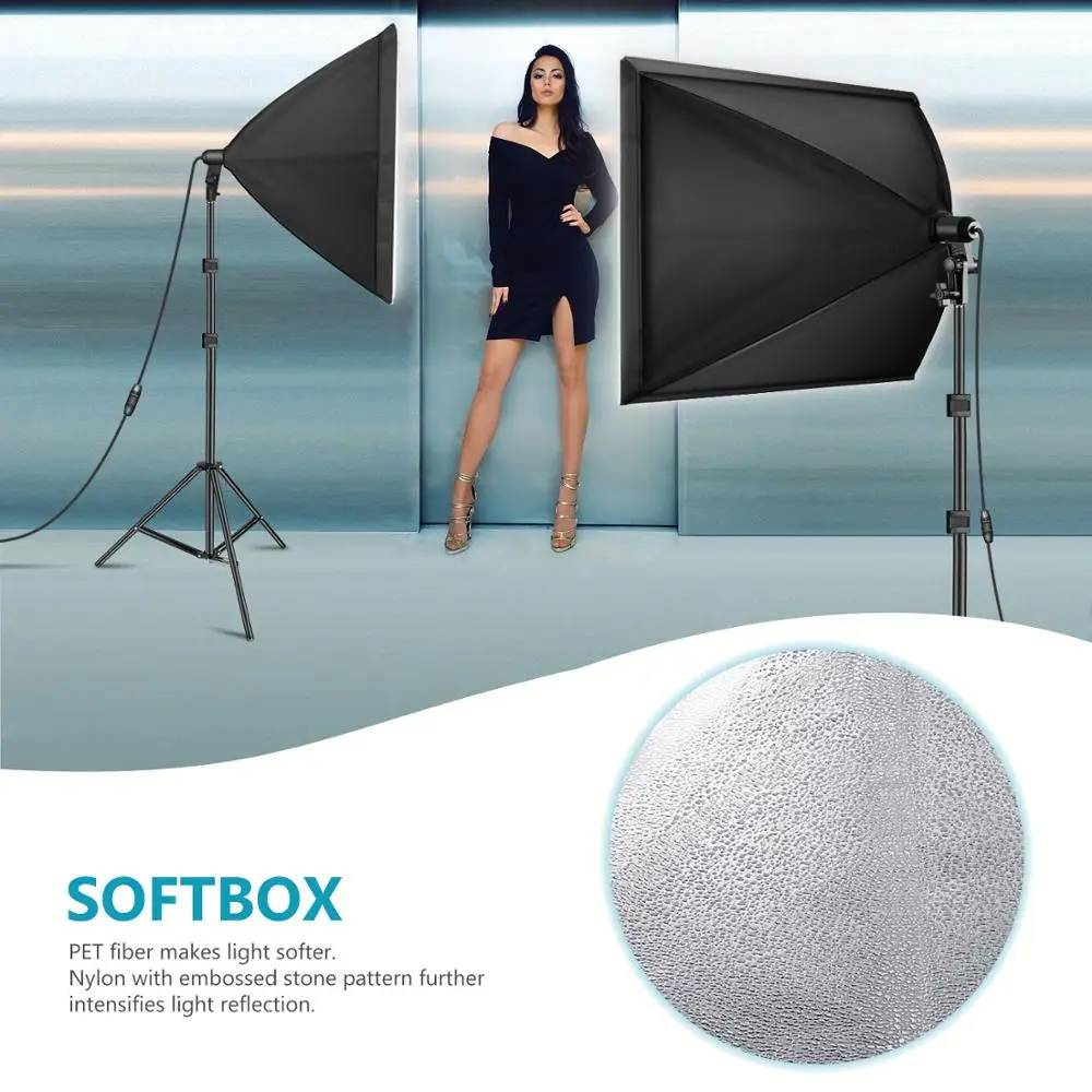 Neewer Kit Pencahayaan Softbox - Photography Lighting Kit Neewer ulasan dan harga