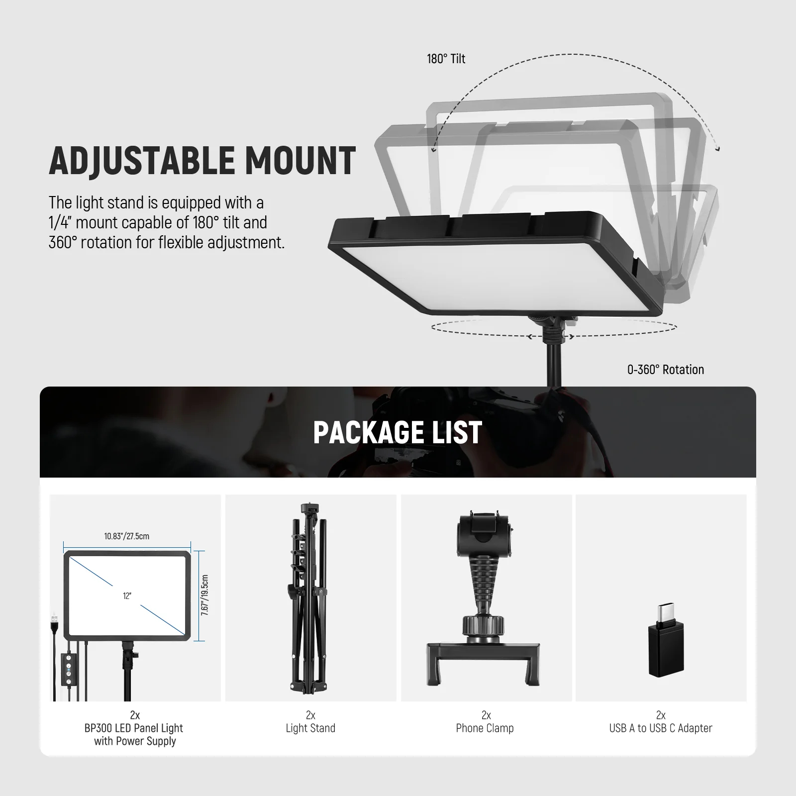 NEEWER BASICS 2 Pack LED Video - Photography Lighting Kit Neewer ulasan dan harga
