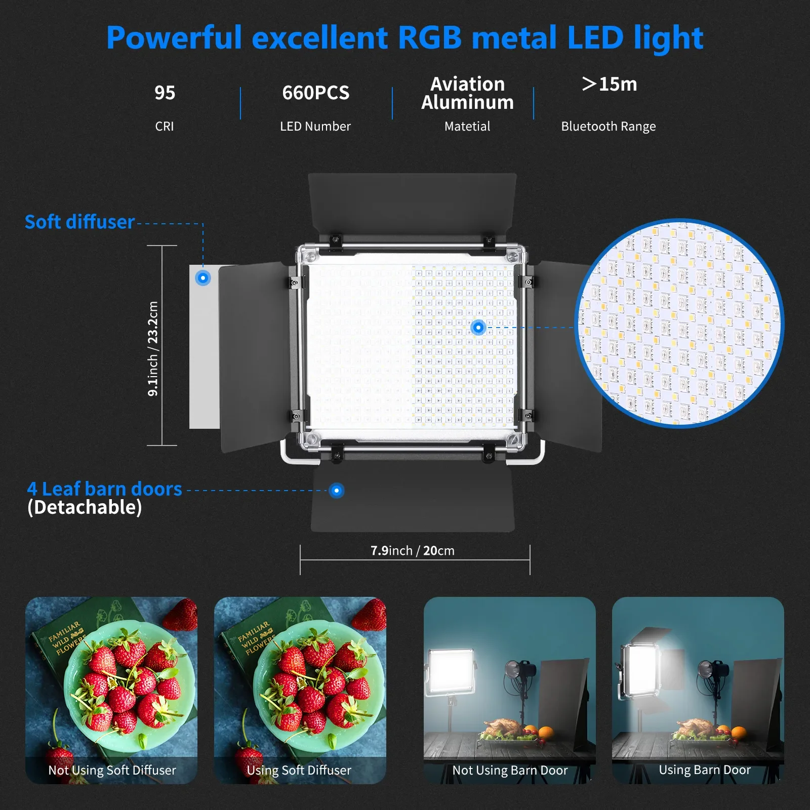 Neewer 2 Paket Lampu LED RGB 6 - Photography Lighting Kit Neewer ulasan dan harga