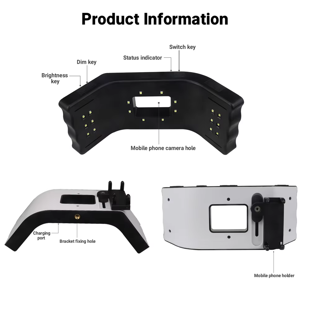 Lampu Fotografi Gigi JUMTOP LE - Photography Lighting Led ulasan dan harga