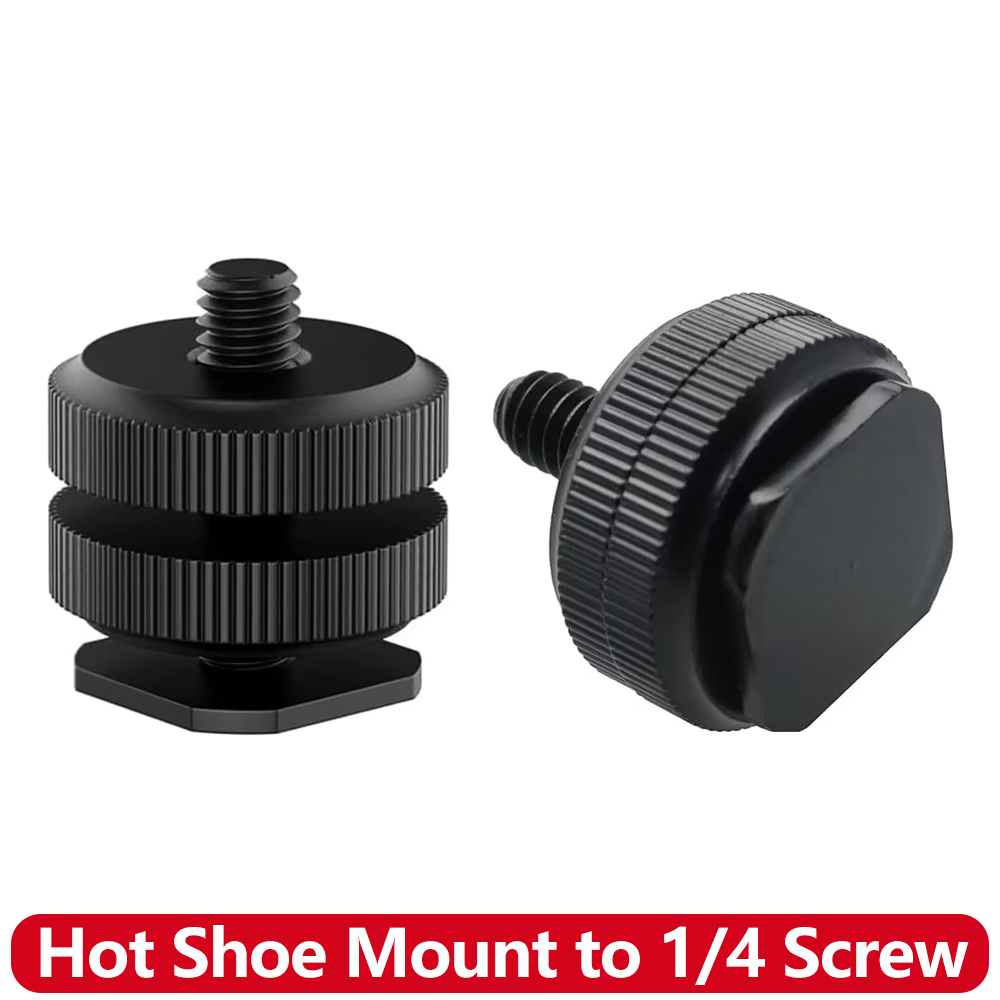 Adaptor Hot Shoe Aluminium All - Photography Video Lighting Kit ulasan dan harga