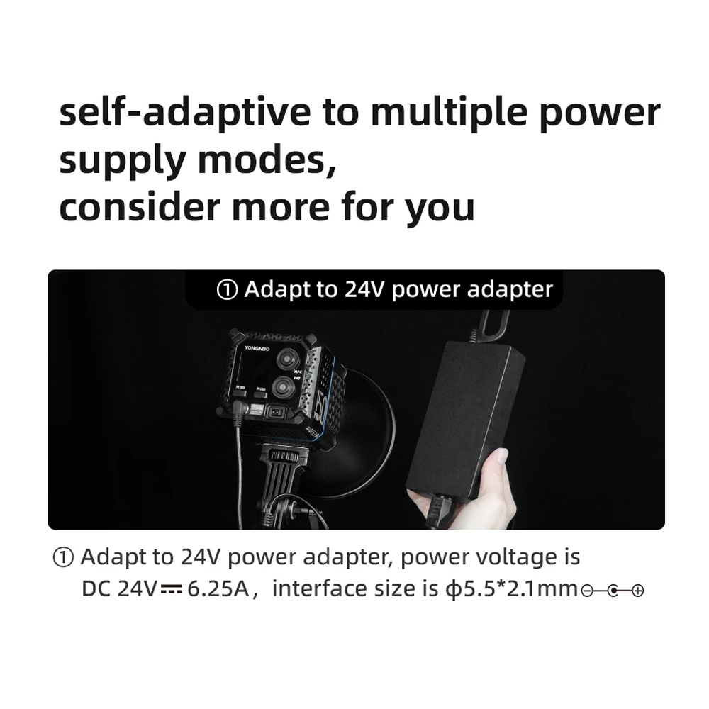 Adaptor Daya DC Yongnuo 24V 6. - Photography Video Lighting Kit ulasan dan harga