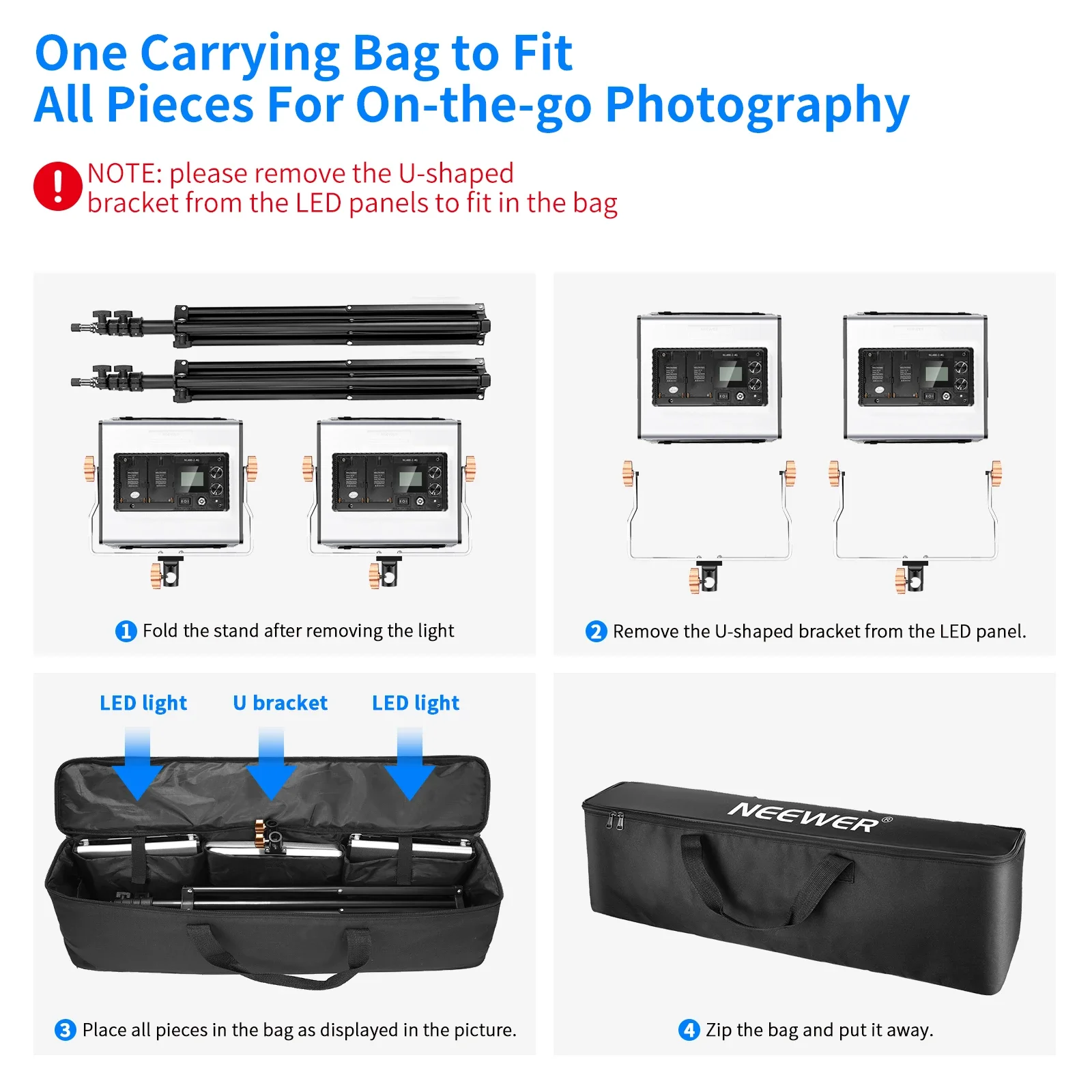 Neewer 2 Paket Lampu Video LED - Photography Lighting Kit Neewer ulasan dan harga